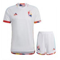 Camisa de time de futebol Bélgica Replicas 2º Equipamento Infantil Mundo 2022 Manga Curta (+ Calças curtas)